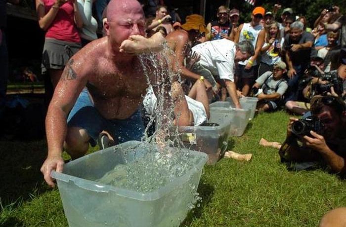 Apple bobbing for the blind was unfortunately scheduled on april 1st. Apple bobbing for the blind was unfortunately scheduled on april 1st.